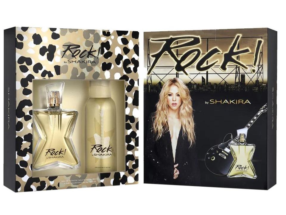 Kit Perfume Rock by Shakira Feminino - Eau de Toilette 80ml com Desodorante - 1
