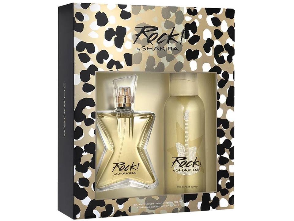 Kit Perfume Rock by Shakira Feminino - Eau de Toilette 80ml com Desodorante