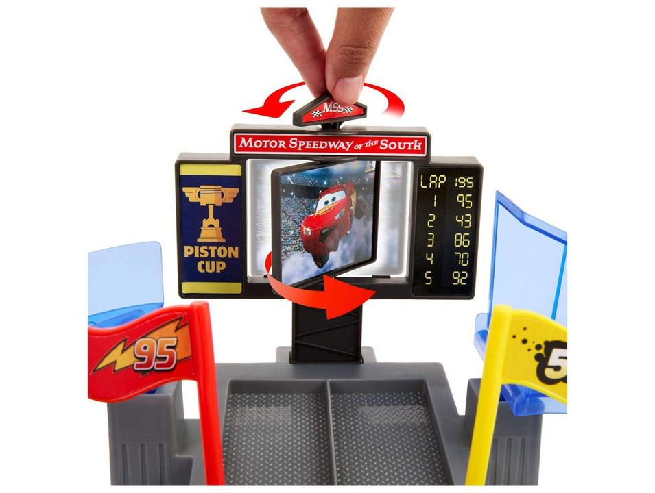 Kit Pista Acrobacias Copa Pistão Carros Disney Pixar Mattel - 3