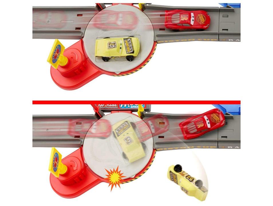 Kit Pista Acrobacias Copa Pistão Carros Disney Pixar Mattel - 5