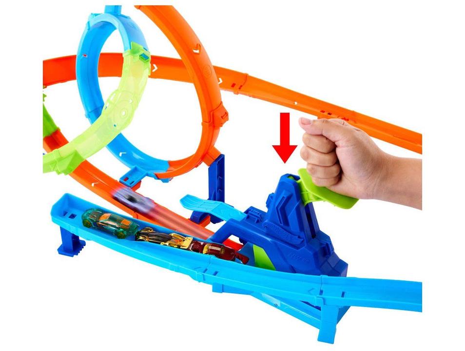 Kit Pista Hot Wheels Action Lança e Bate Mattel - 2