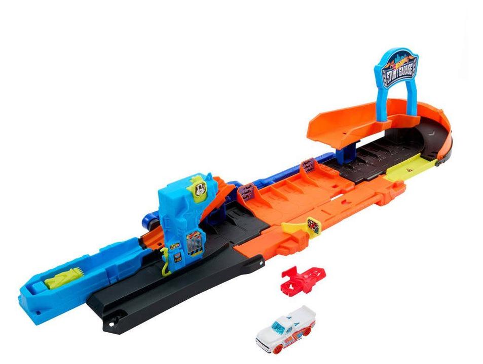 Kit Pista Hot Wheels City Garagem de Acrobacias Mattel - 6