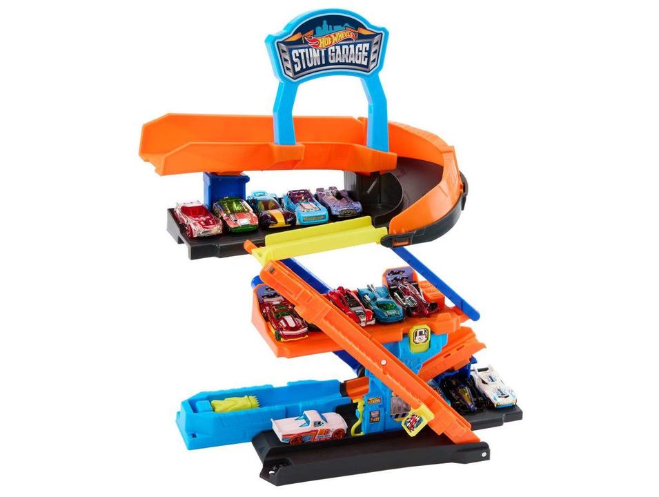 Kit Pista Hot Wheels City Garagem de Acrobacias Mattel