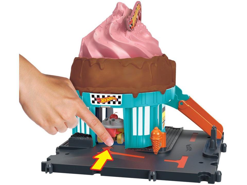 Kit Pista Hot Wheels Sorveteria Colorida Mattel - 1