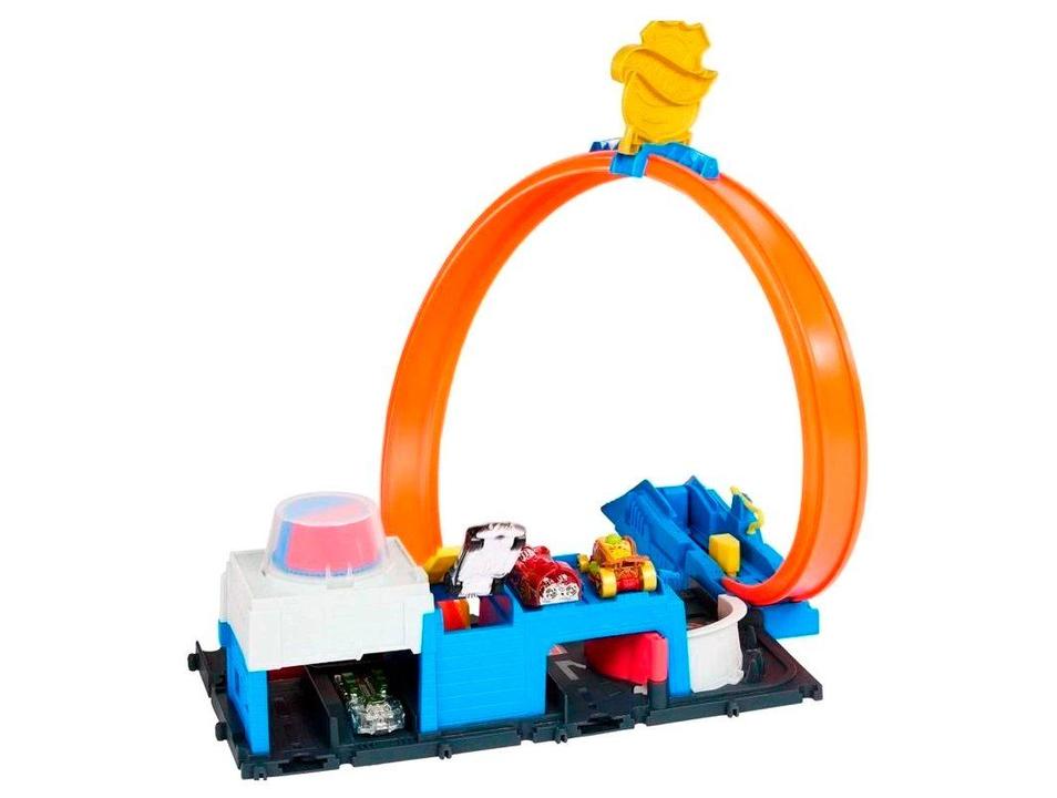 Kit Pista Hot Wheels Super Delegacia de Polícia Mattel - 3