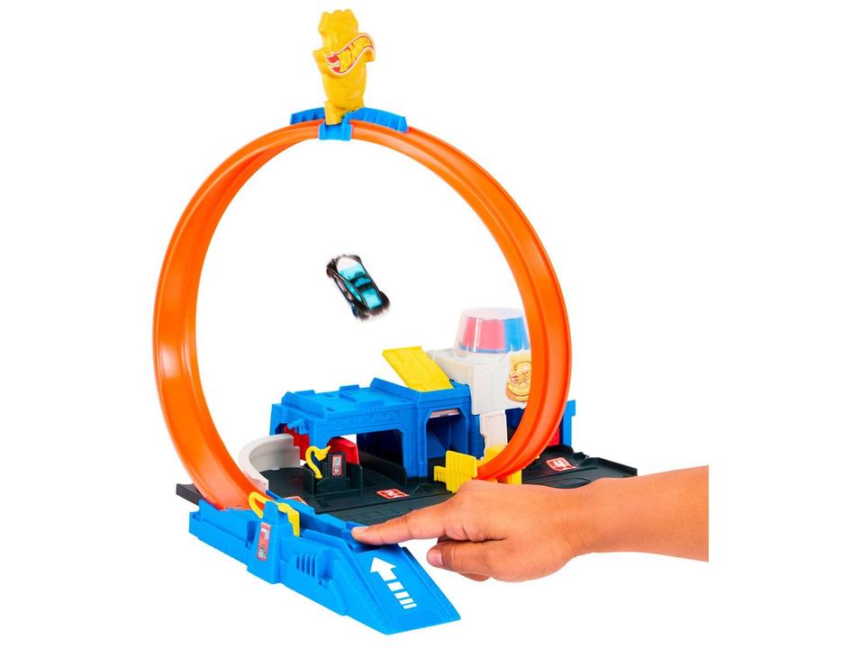 Kit Pista Hot Wheels Super Delegacia de Polícia Mattel - 1