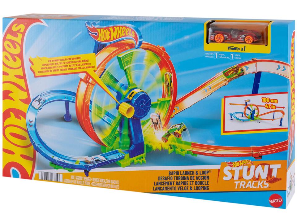 Kit Pista Hot Wheels Turbina de Ação Mattel - 11
