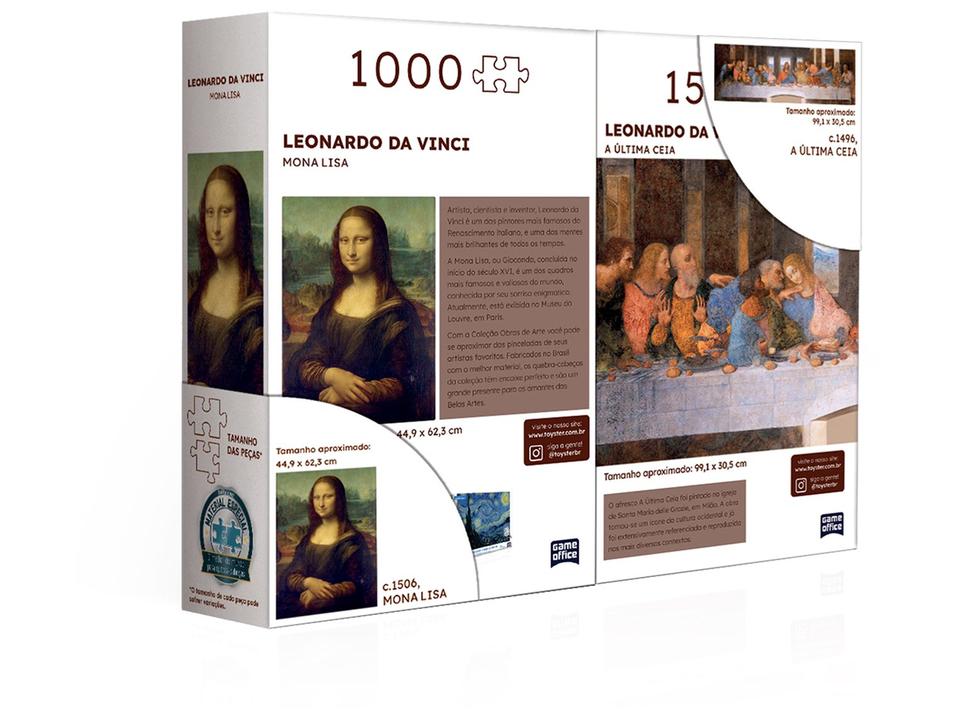 Kit Quebra-cabeça Coleção Obras de Arte Game - 4