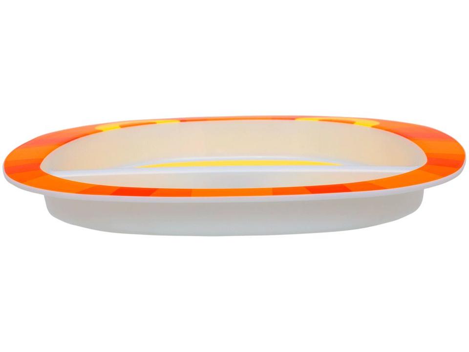 Kit Refeição Infantil Buba Zoo Leão 3 Peças Laranja - 6