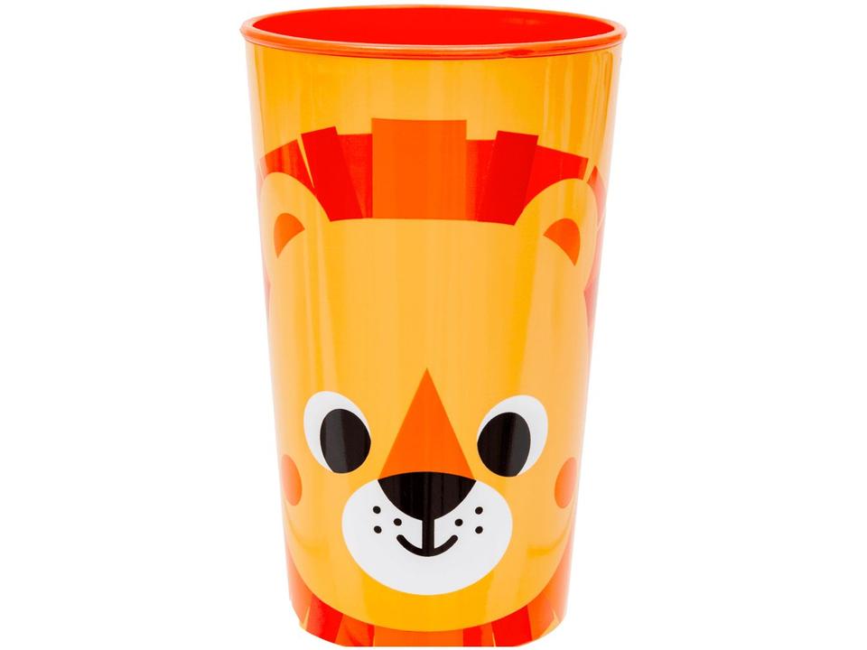 Kit Refeição Infantil Buba Zoo Leão 3 Peças Laranja - 8