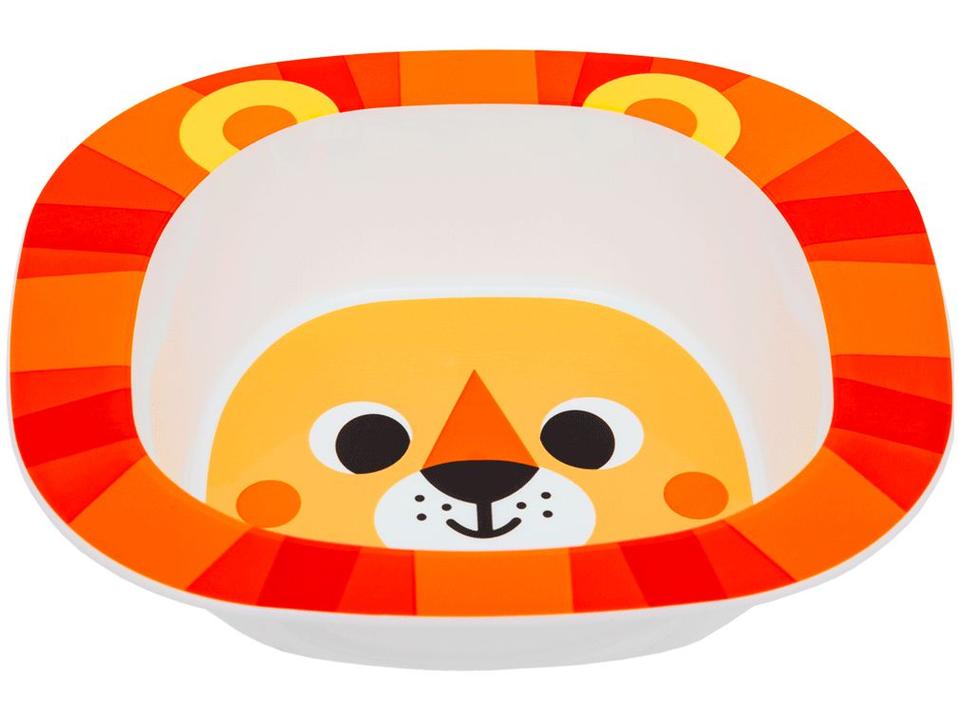 Kit Refeição Infantil Buba Zoo Leão 3 Peças Laranja - 5