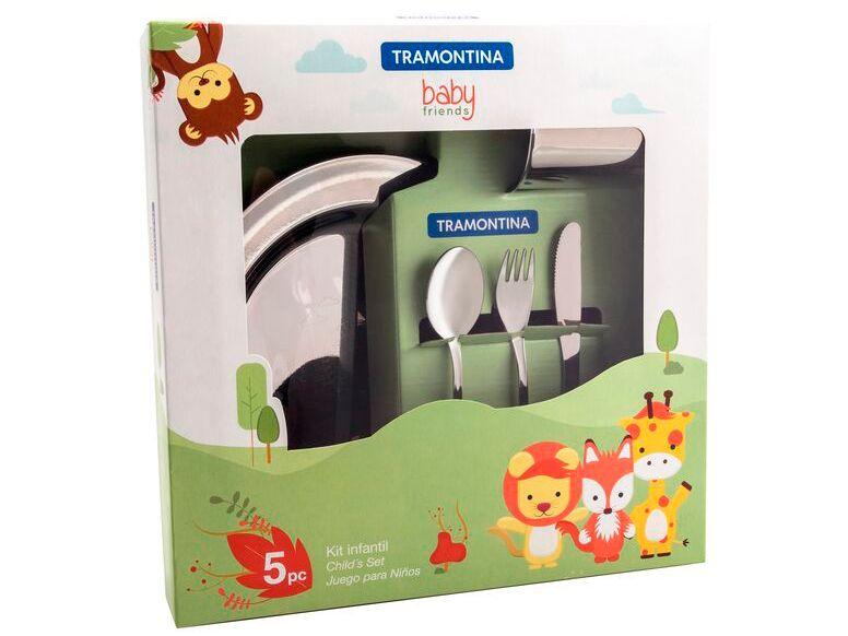 Kit Refeição Infantil Tramontina Baby Friends 5 Peças Animais - 2