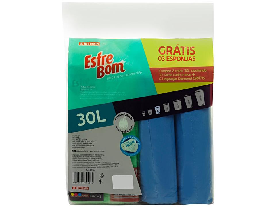 Kit Saco de Lixo com Esponja EsfreBom - 2