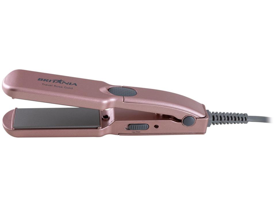 Kit Secador e Chapinha Britânia Travel Rose Gold - 9