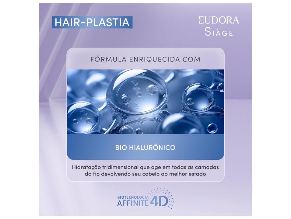 Kit Shampoo Condicionador e Máscara Eudora Siàge Hair-Plastia 50ml - 2