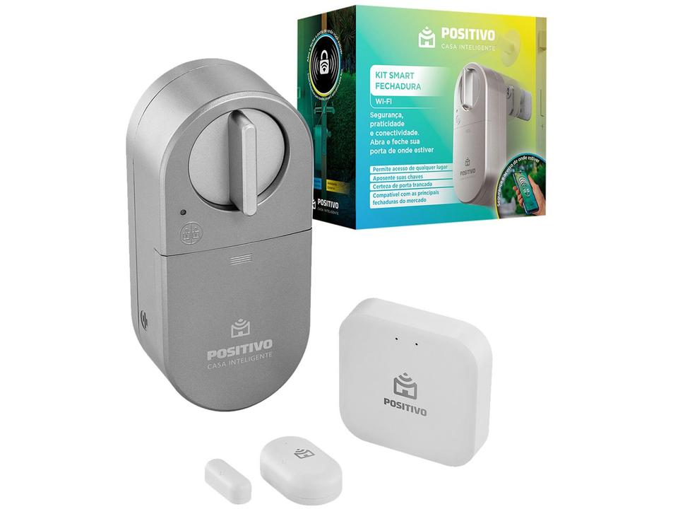 Kit Smart Fechadura Digital Positivo Interna de - 5