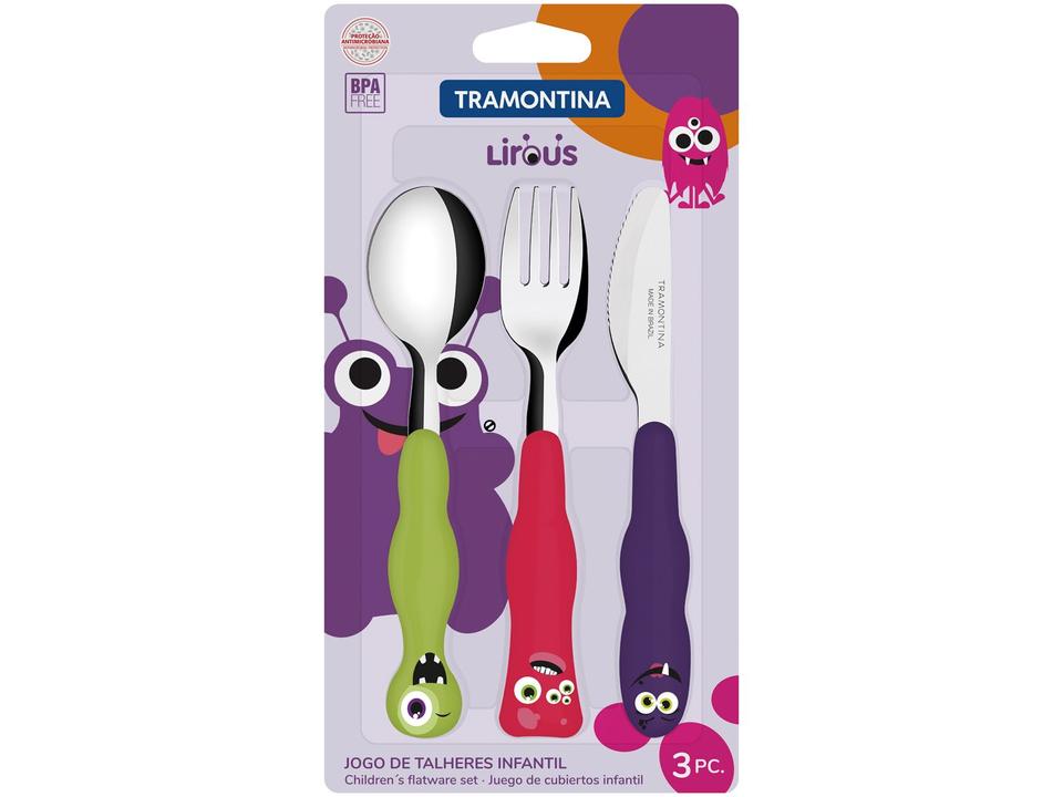 Kit Talher Infantil Tramontina Lirous Colorido - 2