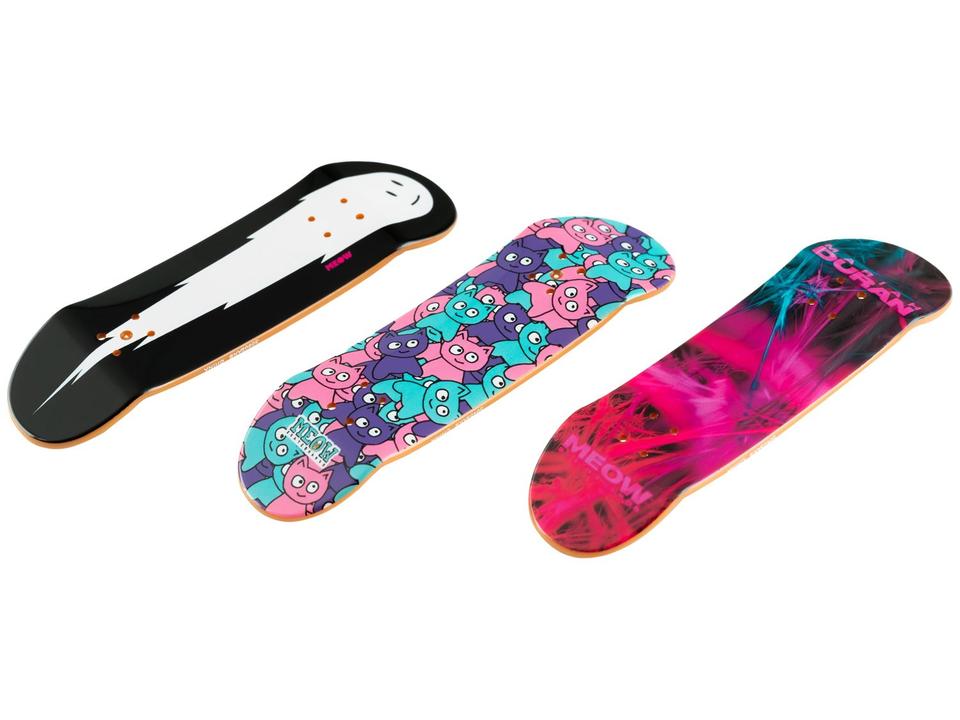 Kit Tech Deck Skate de Dedo com 4 Unidades - 9