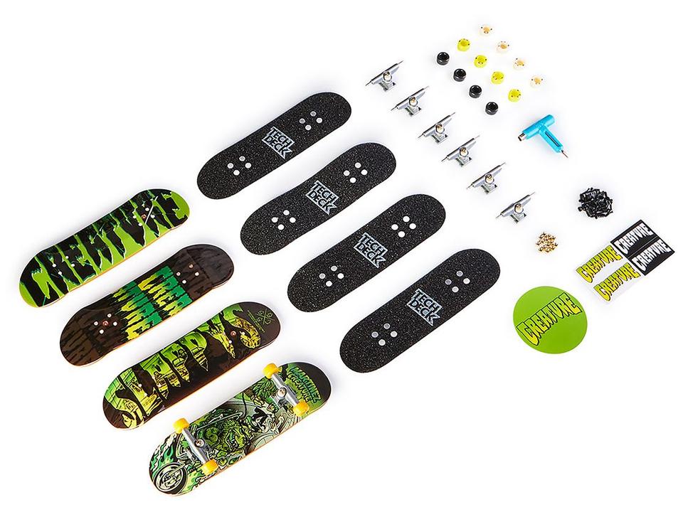 Kit Tech Deck Skate de Dedo com 4 Unidades - 15