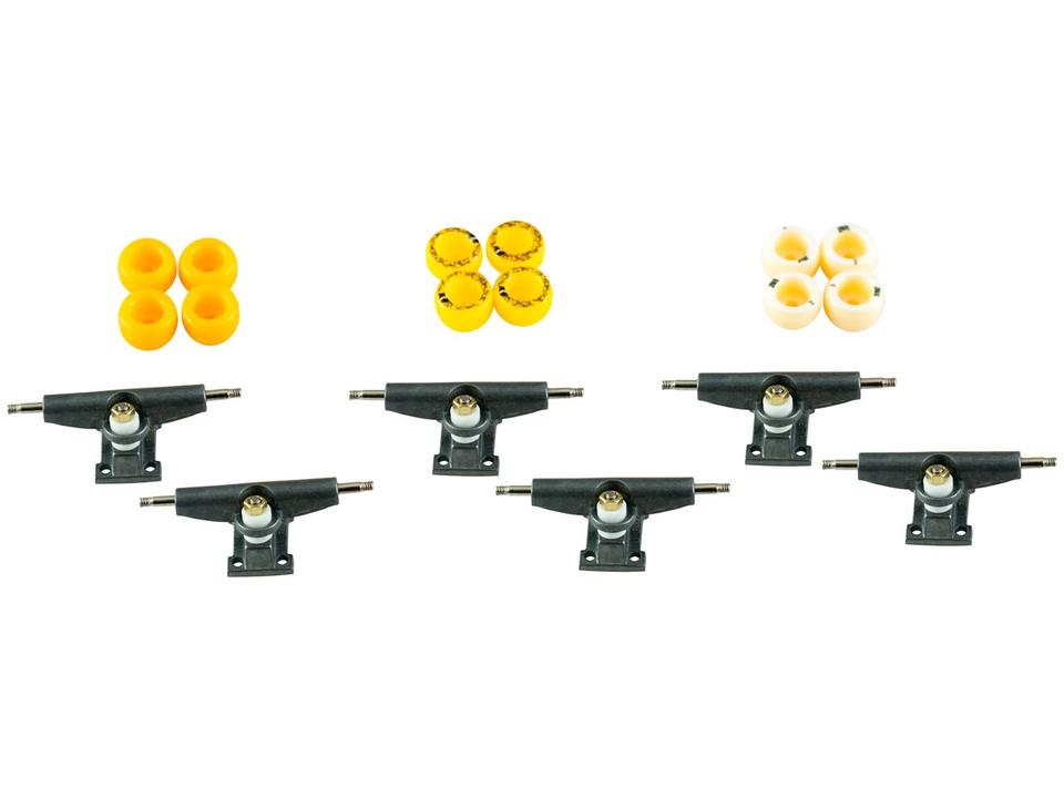 Kit Tech Deck Skate de Dedo com 4 Unidades - 12