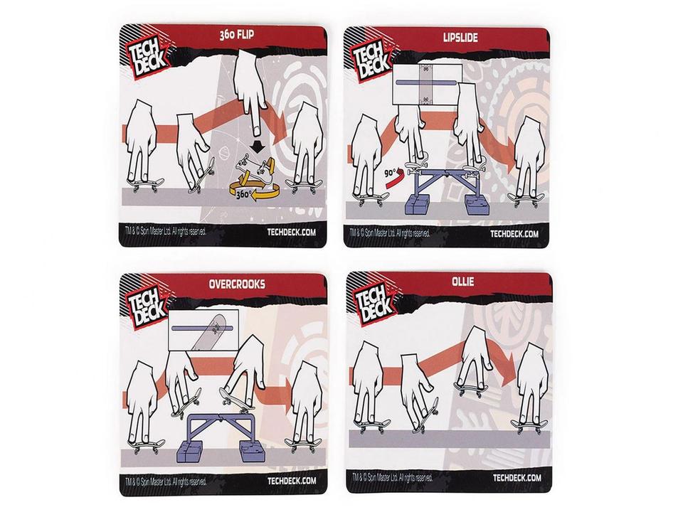 Kit Tech Deck Skate de Dedo com Obstáculo Sunny - 18