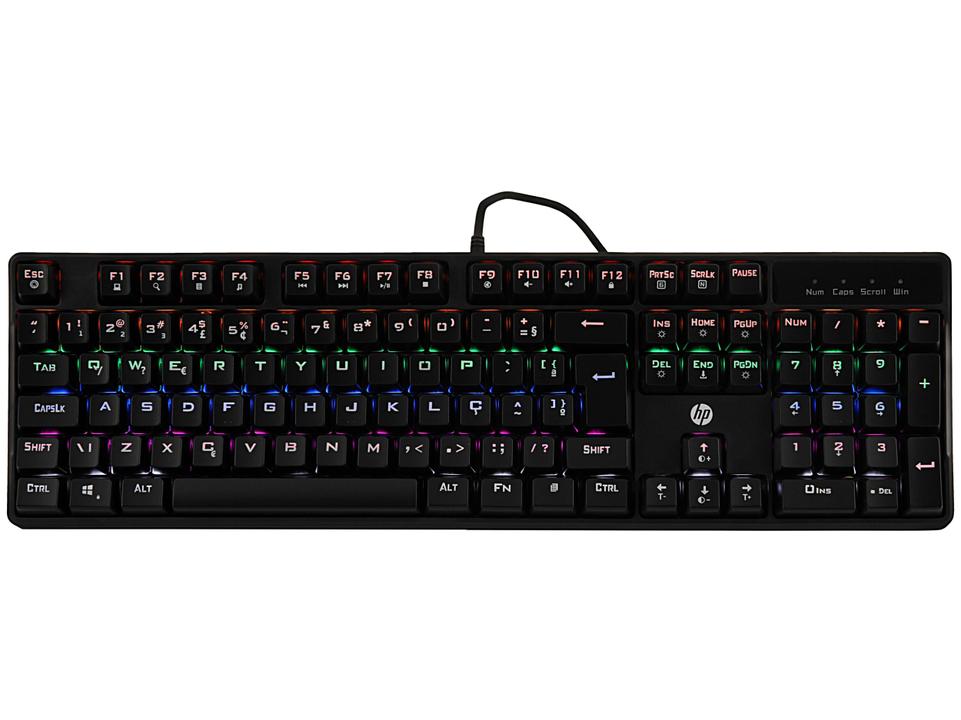 Kit Teclado e Mouse Gamer HP GM200 - 1