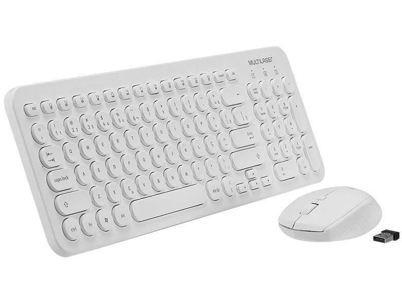 Kit Teclado e Mouse sem Fio Multilaser - 2