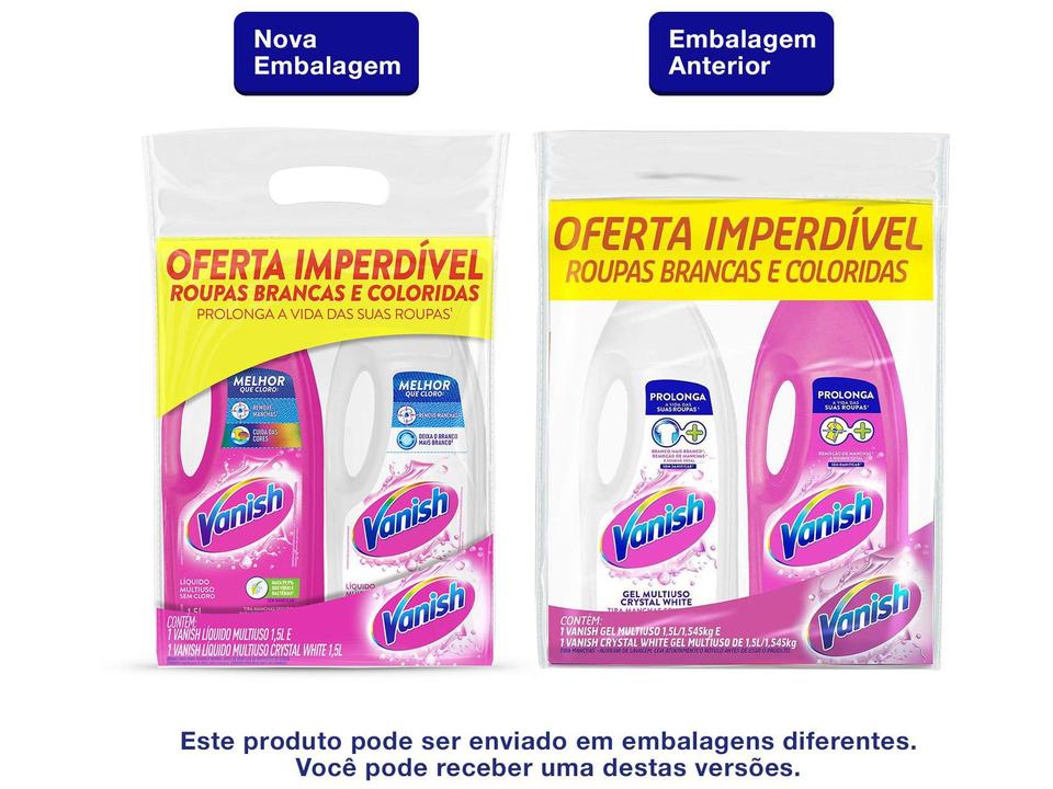 Kit Tira Manchas Vanish 1,5L Cada para Roupas - 2