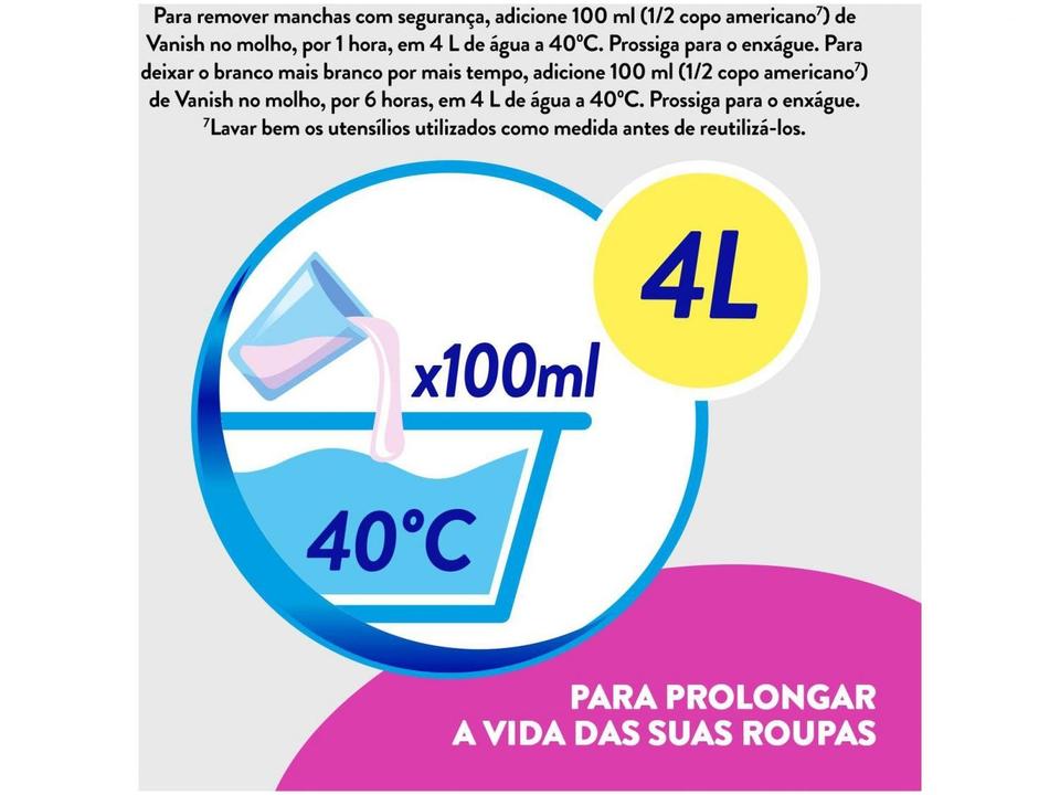 Kit Tira Manchas Vanish 1,5L Cada para Roupas - 3