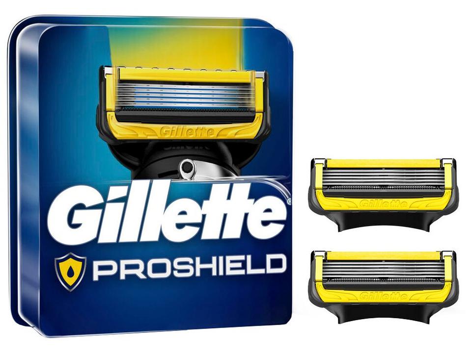 Lâmina de Barbear Gillette Fusion - Proshield 2 Peças