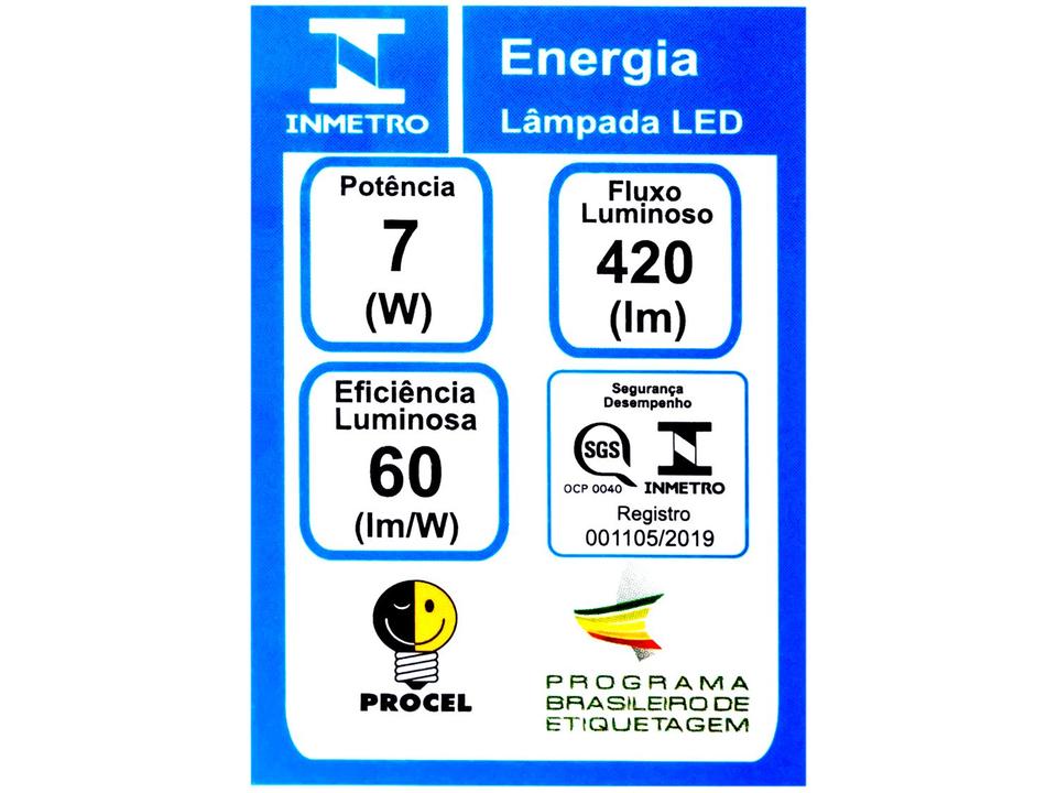 Lâmpada de LED Dicróica GU10 Gaya Amarela 7W - 5