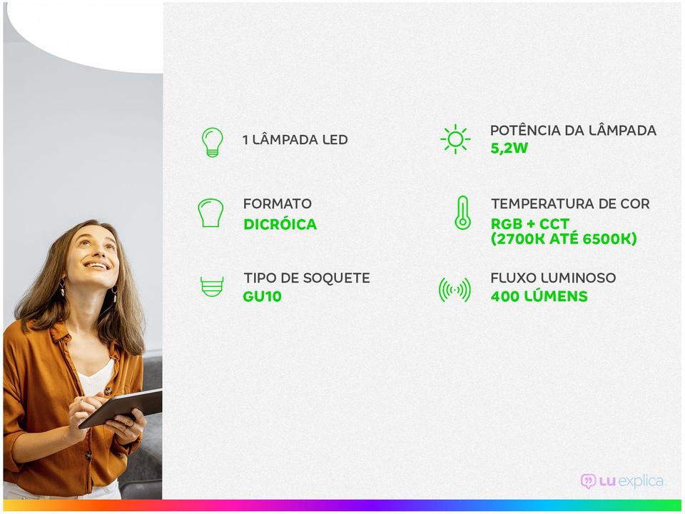 Lâmpada Inteligente i2GO GU10 5,2W - 1