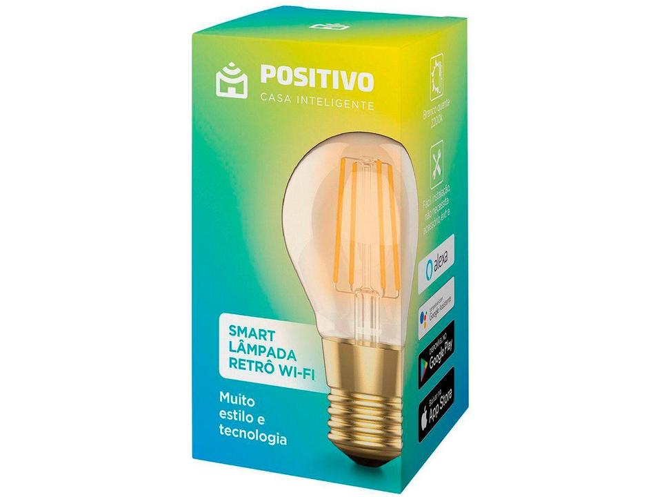 Lâmpada Inteligente Positivo Wi-Fi E27 7W Retrô - 6