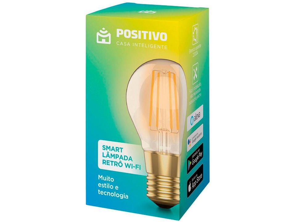 Lâmpada Inteligente Positivo Wi-Fi E27 7W Retrô - 6