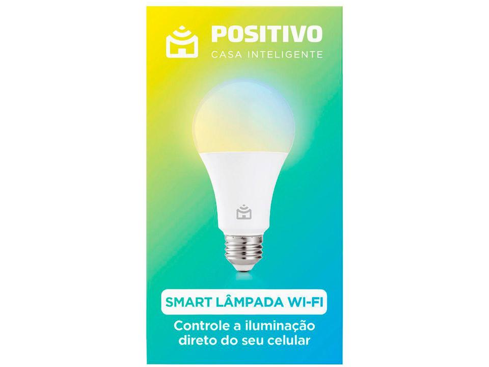 Lâmpada Inteligente Positivo Wi-Fi RGB E27 9W - Smart Compatível com Alexa e Google - 9