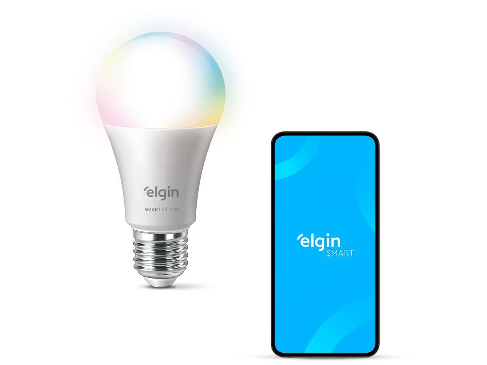 Lâmpada Smart Wi-Fi Elgin Smart Color Bulbo LED - 6
