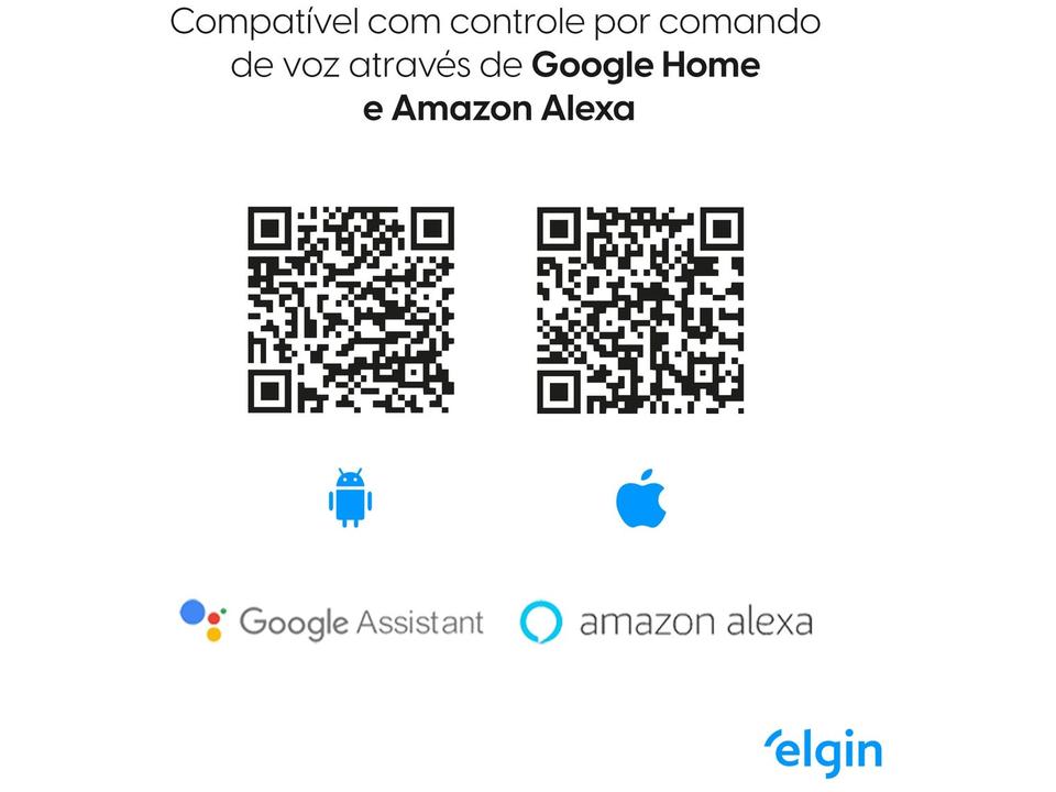 Lâmpada Smart Wi-Fi Elgin Smart Color Bulbo LED - 9