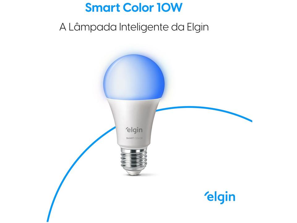 Lâmpada Smart Wi-Fi Elgin Smart Color Bulbo LED - 5