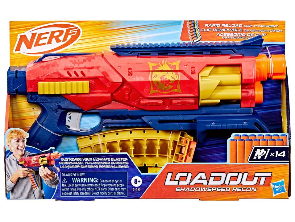 Lançador de Dardos Nerf Loadout Shadowspeed Recon - 2