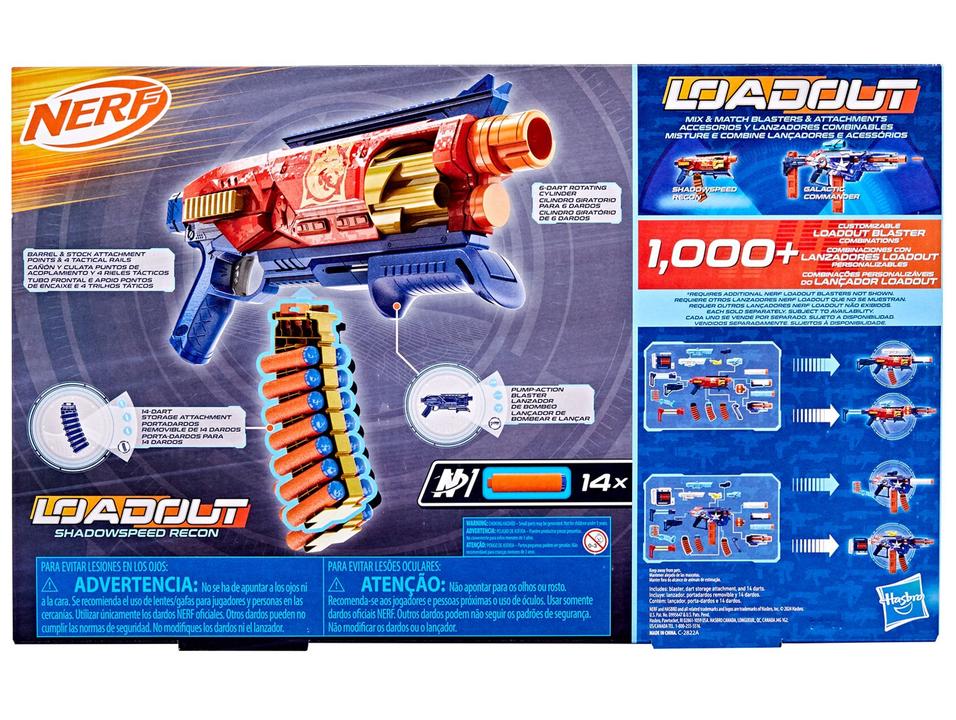 Lançador de Dardos Nerf Loadout Shadowspeed Recon - 3