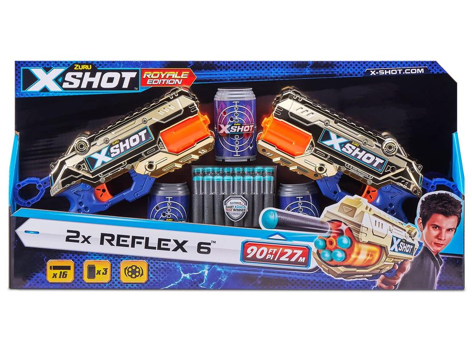 Lançador de Dardos X-Shot 2x Reflex 6 Royale - 2