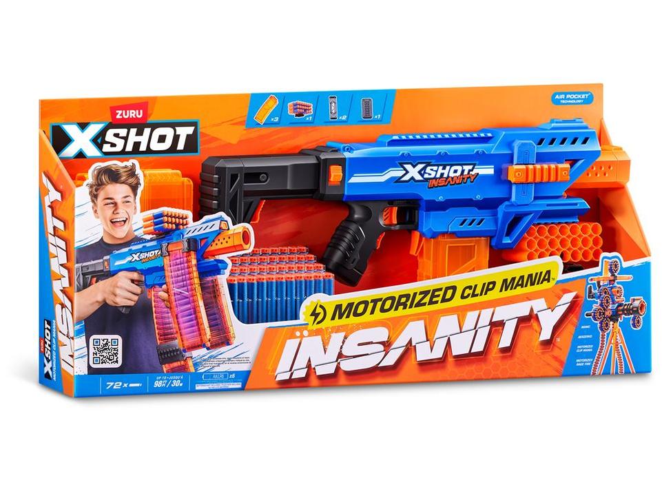 Lançador de Dardos X-Shot Insanity Motorized Clip - 4