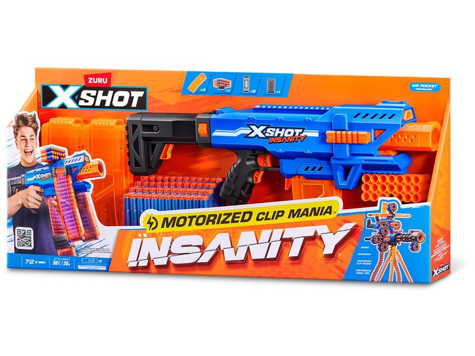 Lançador de Dardos X-Shot Insanity Motorized Clip - 3