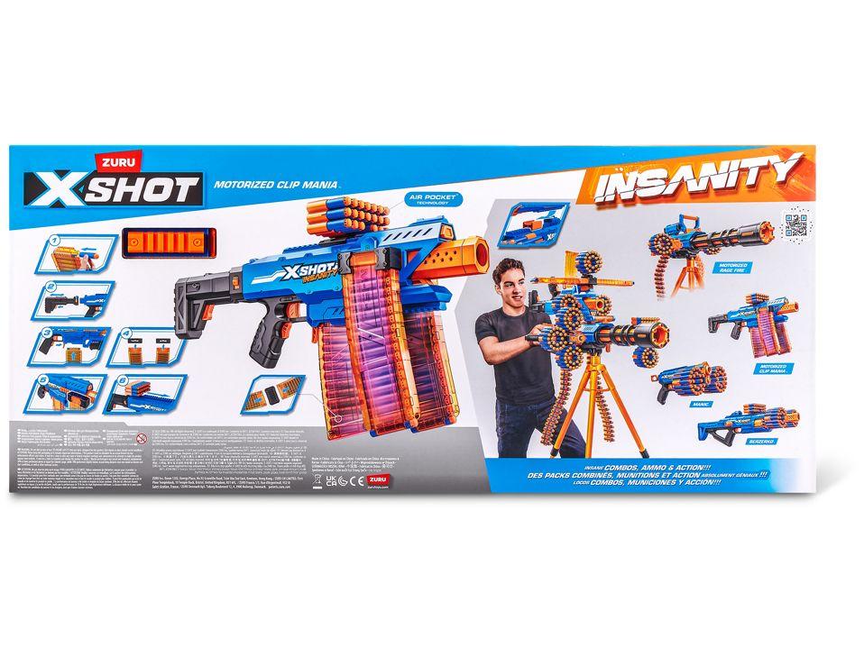 Lançador de Dardos X-Shot Insanity Motorized Clip - 5