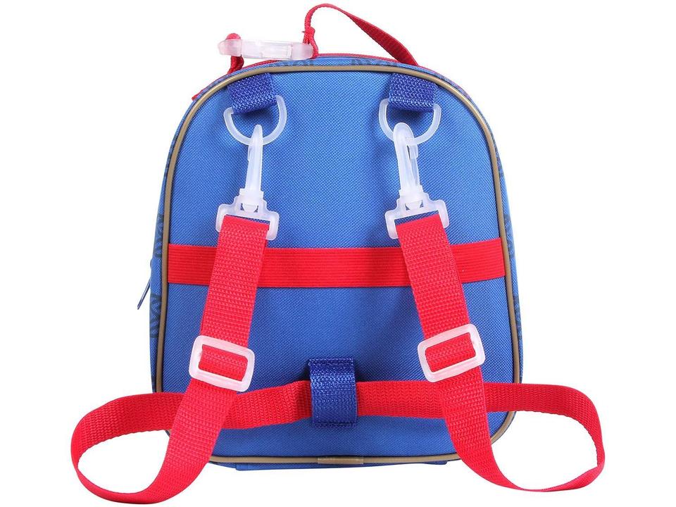 Lancheira Infantil Térmica Escolar Dermiwil Max - Azul Capitã Marvel - 2