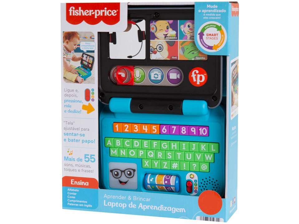 Laptop Infantil Aprender e Brincar Emite Som - Emite Luz Fisher-Price - 4