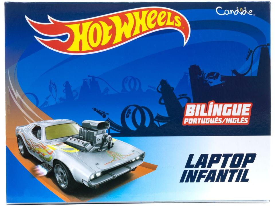 Laptop Infantil Hot Wheels Emite Som Candide - 5