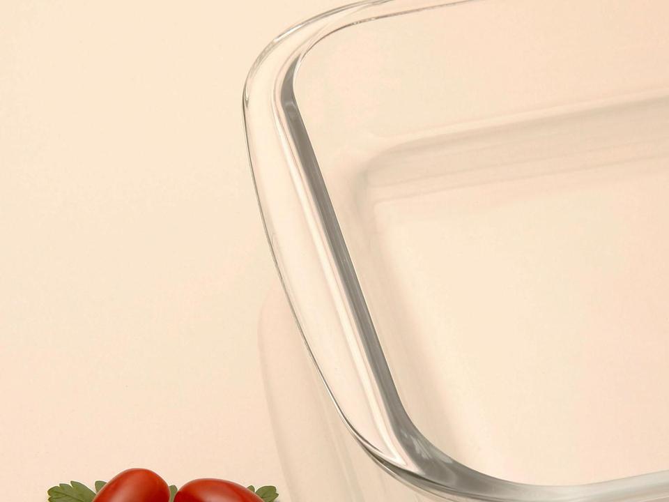 Lasanheira de Vidro Retangular 2,9L com Tampa Marinex - 7