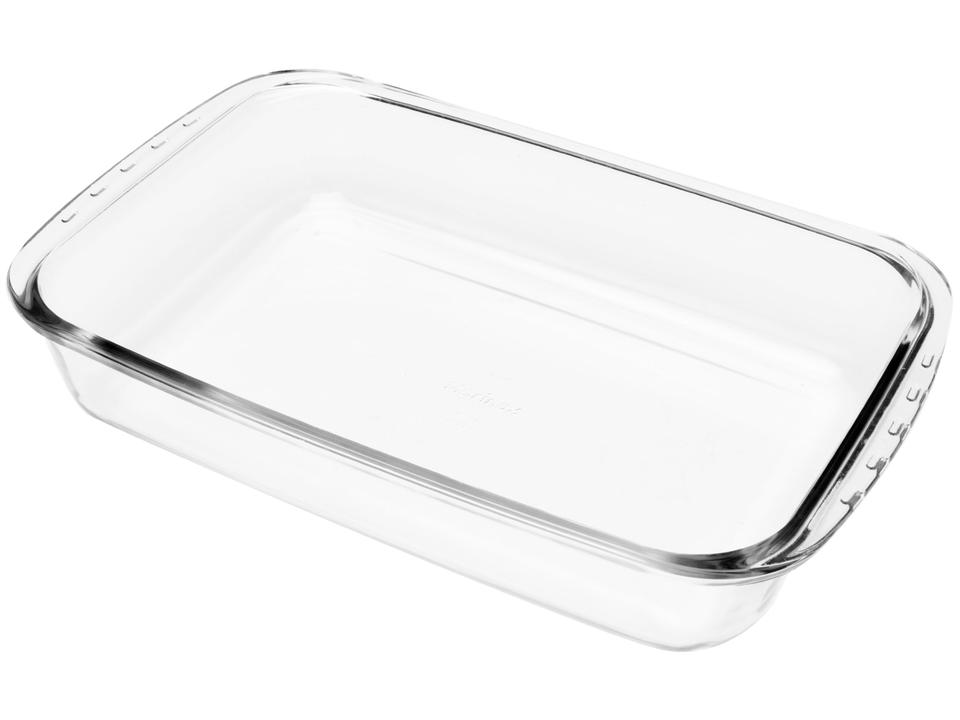 Lasanheira de Vidro Retangular 3,7L com Tampa - 2