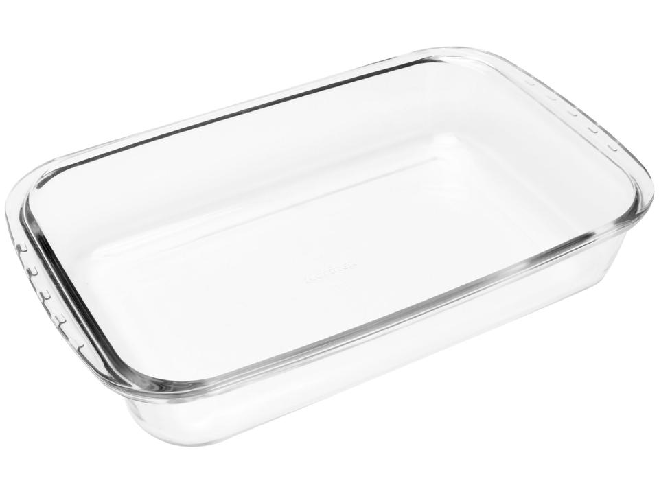 Lasanheira de Vidro Retangular 3,7L com Tampa - 3